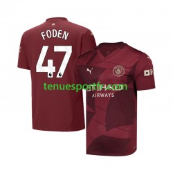 Homme Maillot Troisième Manchester City Phil Foden 47 2024-2025 à Manches Courtes