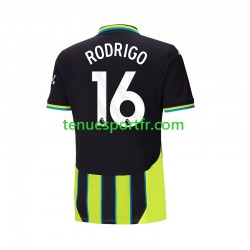 Homme Maillot Extérieur Manchester City RODRIGO 16 2024-2025 à Manches Courtes