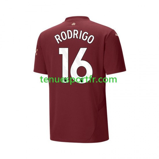Homme Maillot Troisième Manchester City RODRIGO 16 2024-2025 à Manches Courtes