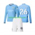 Kit Enfant Maillot Domicile Manchester City Savinho 26 2024-2025 à Manches Longues