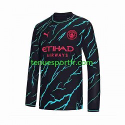 Homme Maillot Troisième Manchester City 2023-2024 à Manches Longues