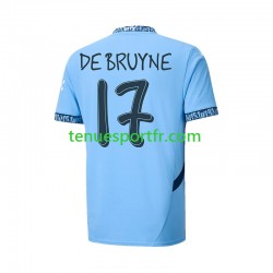 Homme Maillot Domicile Manchester City UCL Font DE BRUYNE 17 2024-2025 à Manches Courtes
