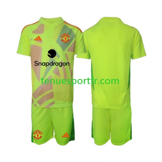 Kit Enfant Maillot Extérieur Manchester United Gardien 2024-2025 à Manches Courtes