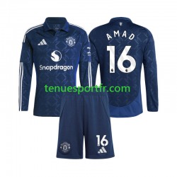 Kit Enfant Maillot Domicile Manchester United Amad 16 2024-2025 à Manches Longues