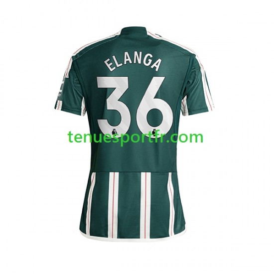 Homme Maillot Extérieur Manchester United Anthony Elanga 36 2023-2024 à Manches Courtes