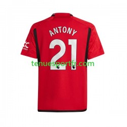 Homme Maillot Domicile Manchester United Antony Matheus 21 2023-2024 à Manches Courtes