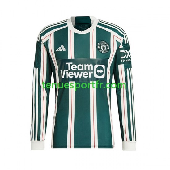 Homme Maillot Extérieur Manchester United 2023-2024 à Manches Longues