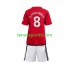 Kit Enfant Maillot Domicile Manchester United B Fernandes 8 2023-2024 à Manches Courtes