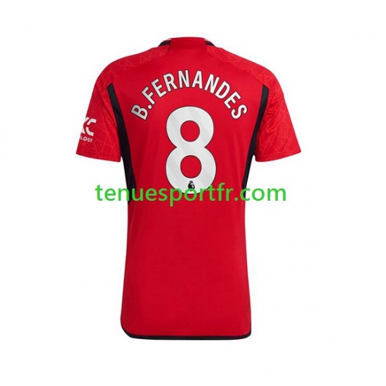 Homme Maillot Domicile Manchester United B.Fernandes 8 2023-2024 à Manches Courtes