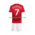 Kit Enfant Maillot Domicile Manchester United Beckham 7 2024-2025 à Manches Courtes