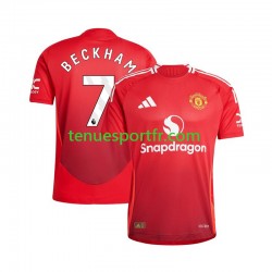 Homme Maillot Domicile Manchester United Beckham 7 2024-2025 à Manches Courtes