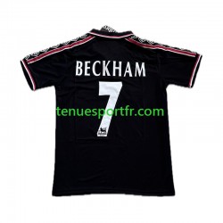 Homme Maillot Retro Troisième Manchester United Beckham 7 1998-1999 à Manches Courtes