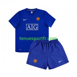Kit Enfant Maillot Retro Extérieur Manchester United 2008 à Manches Courtes