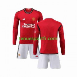 Kit Enfant Maillot Domicile Manchester United 2023-2024 à Manches Longues