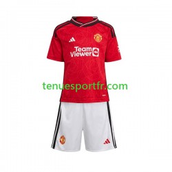 Kit Enfant Maillot Domicile Manchester United 2023-2024 à Manches Courtes