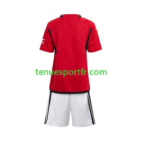 Kit Enfant Maillot Domicile Manchester United 2023-2024 à Manches Courtes