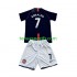 Kit Enfant Maillot Retro Extérieur Manchester United Cristiano Ronaldo 7 2007-2008 à Manches Courtes
