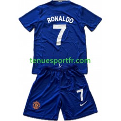 Kit Enfant Maillot Retro Troisième Manchester United Cristiano Ronaldo 7 2008-2009 à Manches Courtes