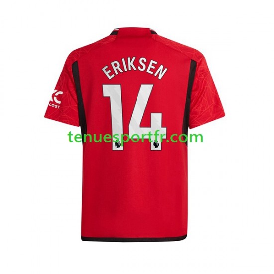 Homme Maillot Domicile Manchester United Eriksen 14 2023-2024 à Manches Courtes