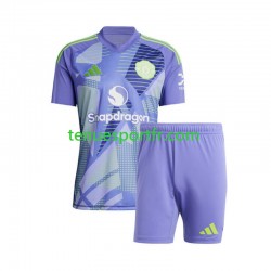 Kit Enfant Maillot Domicile Manchester United Gardien 2024-2025 à Manches Courtes