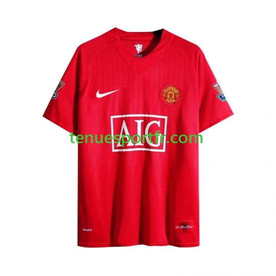 Homme Maillot Retro Domicile Manchester United 2007 à Manches Longues
