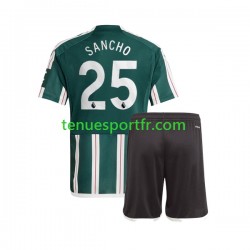 Kit Enfant Maillot Extérieur Manchester United Jadon Sancho 25 2023-2024 à Manches Courtes