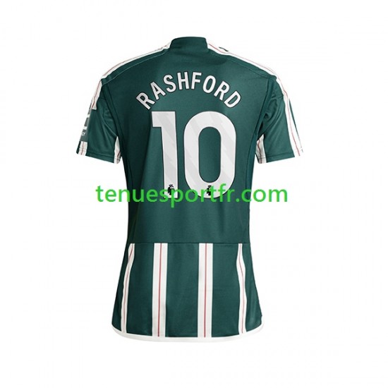 Homme Maillot Extérieur Manchester United Marcus Rashford 10 2023-2024 à Manches Courtes