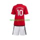 Kit Enfant Maillot Domicile Manchester United Marcus Rashford 10 2023-2024 à Manches Courtes