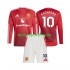 Kit Enfant Maillot Domicile Manchester United Marcus Rashford 10 2024-2025 à Manches Longues