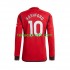 Homme Maillot Domicile Manchester United Marcus Rashford 10 2023-2024 à Manches Longues