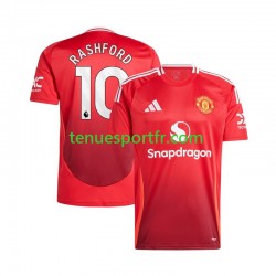 Homme Maillot Domicile Manchester United Marcus Rashford 10 2024-2025 Rouge à Manches Courtes
