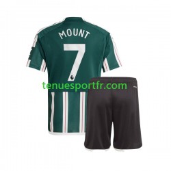 Kit Enfant Maillot Extérieur Manchester United Mason Mount 7 2023-2024 à Manches Courtes