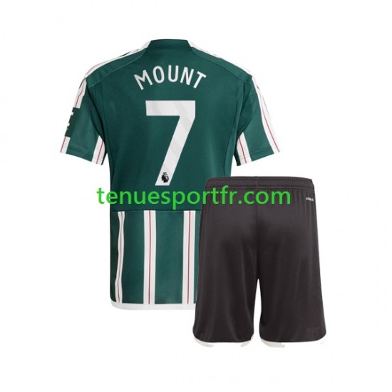 Kit Enfant Maillot Extérieur Manchester United Mason Mount 7 2023-2024 à Manches Courtes