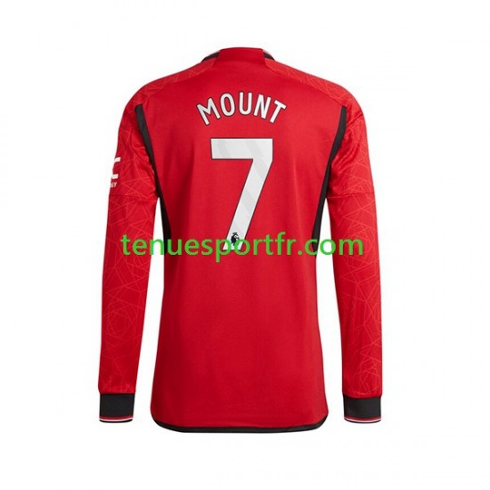 Homme Maillot Domicile Manchester United Mount 7 2023-2024 à Manches Longues