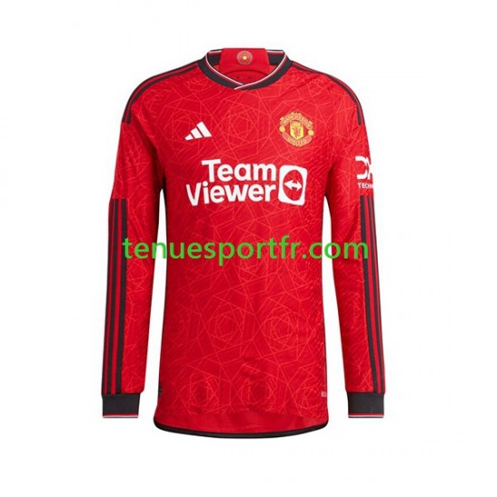 Homme Maillot Domicile Manchester United Mount 7 2023-2024 à Manches Longues