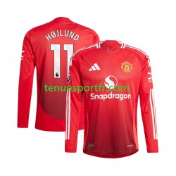 Homme Maillot Domicile Manchester United Rasmus Hojlund 11 2024-2025 à Manches Longues