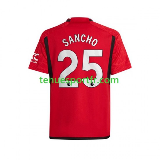 Homme Maillot Domicile Manchester United Sancho 25 2023-2024 à Manches Courtes