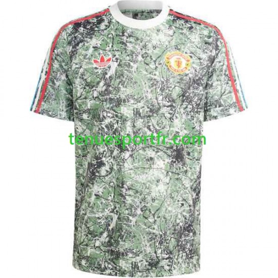 Homme Maillot Domicile Manchester United Stone Roses 2023-2024 à Manches Courtes