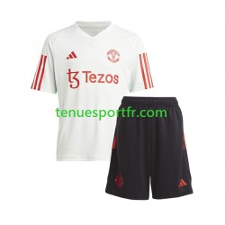 Manchester United Kit Maillot d'entraînement + Shorts 2023-2024 Blanc