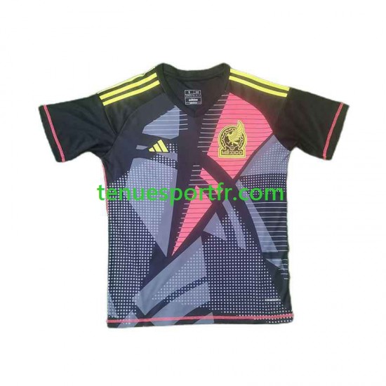 Homme Maillot Domicile Mexique Gardien Copa America 2024 Noir à Manches Courtes