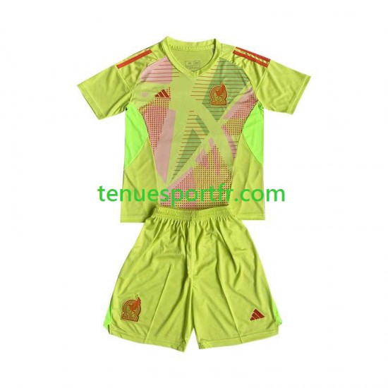 Kit Enfant Maillot Extérieur Mexique Gardien 2024 à Manches Courtes