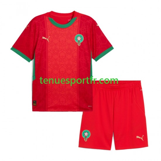 Kit Enfant Maillot Domicile Maroc 2024 à Manches Courtes