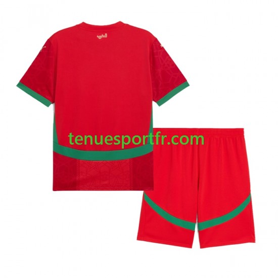 Kit Enfant Maillot Domicile Maroc 2024 à Manches Courtes