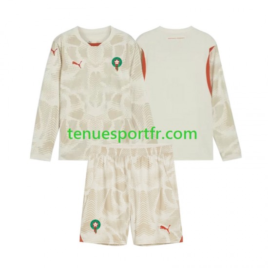 Kit Enfant Maillot Extérieur Maroc Gardien 2024 à Manches Longues