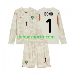 Kit Enfant Maillot Extérieur Maroc Gardien Yassine Bounou 1 2024 à Manches Longues