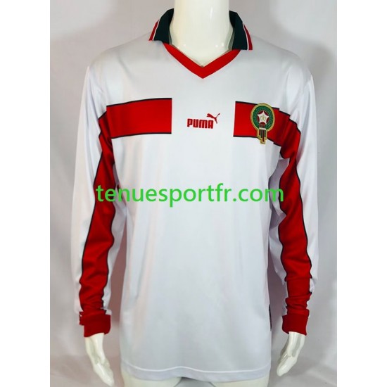Homme Maillot Retro Extérieur Maroc 1998 à Manches Longues