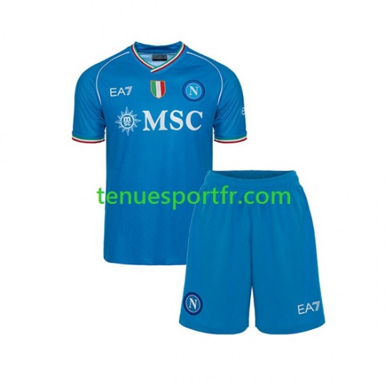 Kit Enfant Maillot Domicile Naples 2023-2024 à Manches Courtes