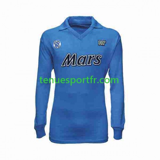Homme Maillot Retro Domicile Naples 1989 1990 à Manches Longues