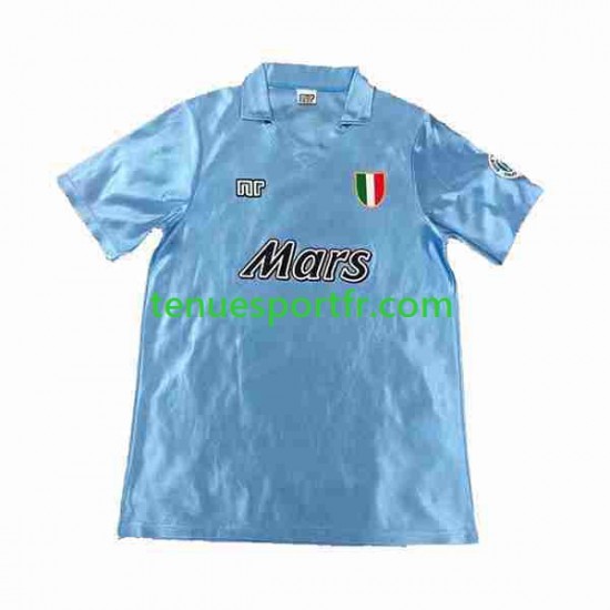 Homme Maillot Retro Domicile Naples 1990 1991 à Manches Courtes