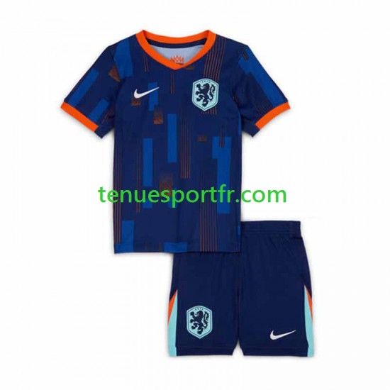 Kit Enfant Maillot Extérieur Pays-Bas Euro 2024 à Manches Courtes